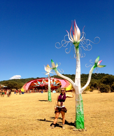 alchamy circle stage and flower at boom festival